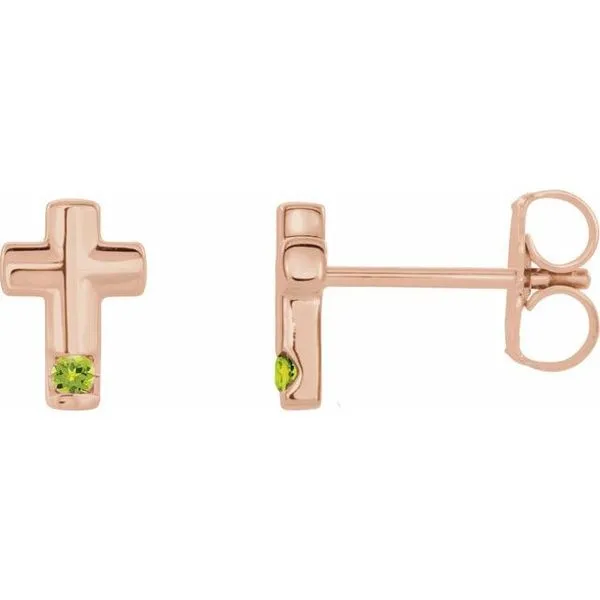 Accented Cross Earrings Delfine's Jewelry Charleston, WV