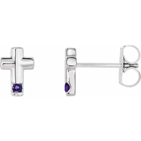 Accented Cross Earrings Rick's Jewelers California, MD