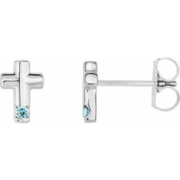 Accented Cross Earrings Cherry Street Jewelers Tulsa, OK
