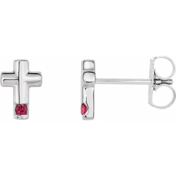 Accented Cross Earrings Hopman Jewelers Elkhart, IN