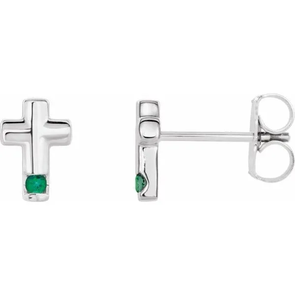 Accented Cross Earrings J. Meredith Jewelers Delafield, WI