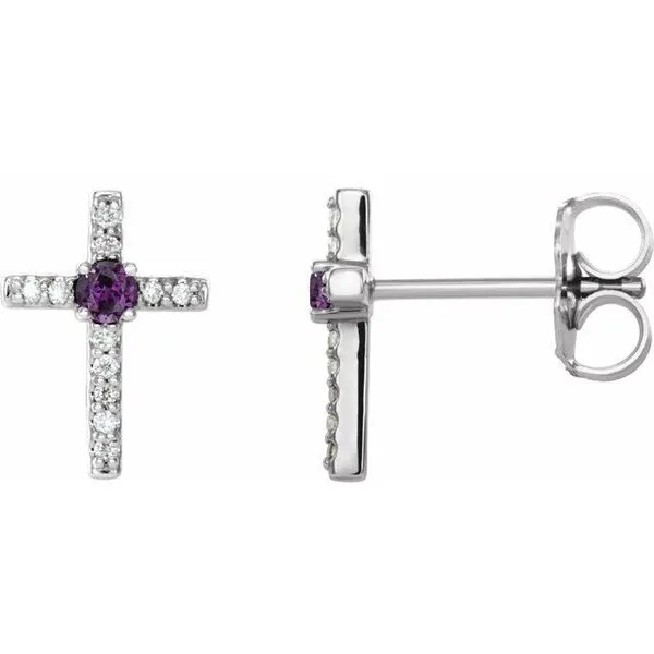 Accented Cross Earrings Hart's Jewelers Grants Pass, OR