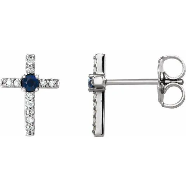 Accented Cross Earrings Hart's Jewelers Grants Pass, OR