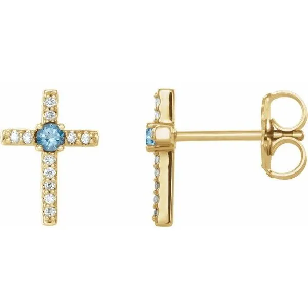 Accented Cross Earrings Hart's Jewelers Grants Pass, OR