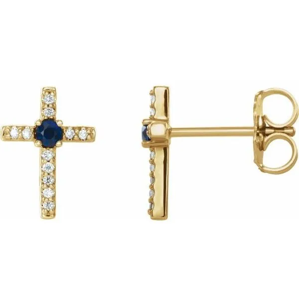 Accented Cross Earrings Hart's Jewelers Grants Pass, OR