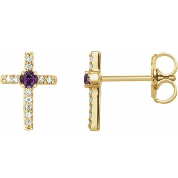 Accented Cross Earrings Hart's Jewelers Grants Pass, OR
