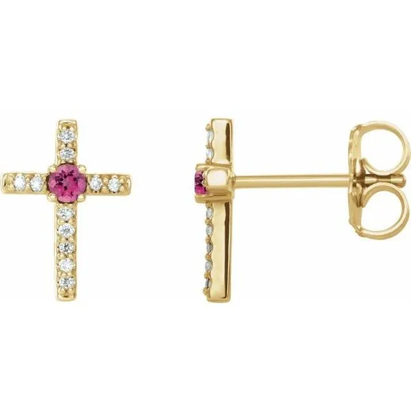 Accented Cross Earrings Hart's Jewelers Grants Pass, OR