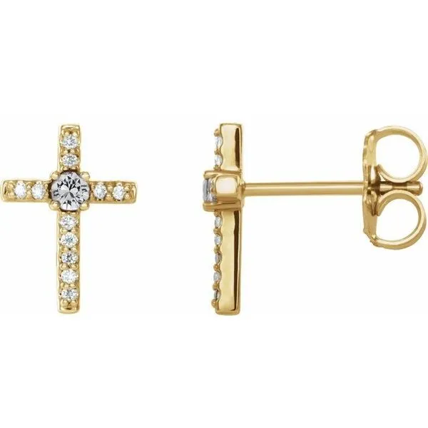Accented Cross Earrings Hart's Jewelers Grants Pass, OR
