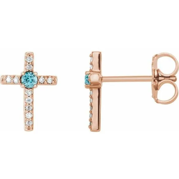 Accented Cross Earrings Hart's Jewelers Grants Pass, OR