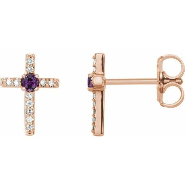 Accented Cross Earrings Hart's Jewelers Grants Pass, OR