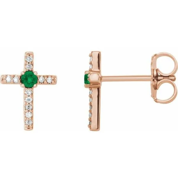 Accented Cross Earrings Hart's Jewelers Grants Pass, OR