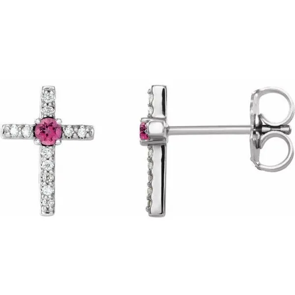 Accented Cross Earrings Hart's Jewelers Grants Pass, OR