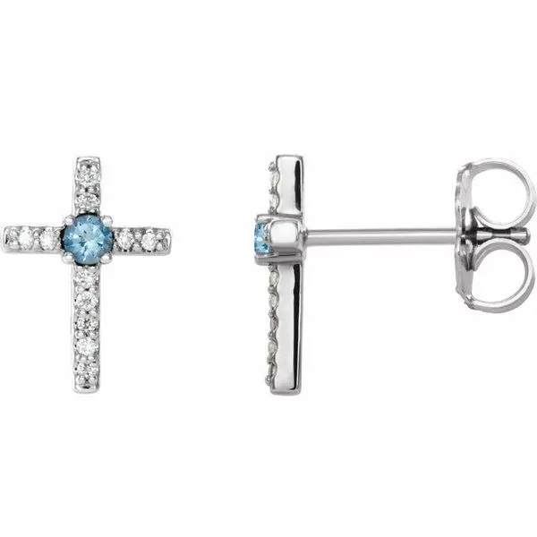 Accented Cross Earrings Hart's Jewelers Grants Pass, OR