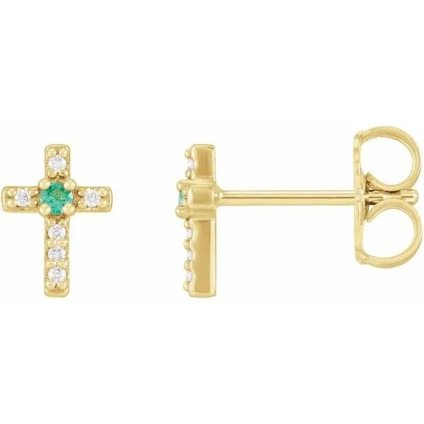 Accented Cross Earrings Hart's Jewelers Grants Pass, OR