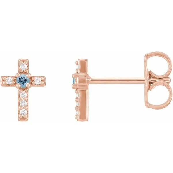 Accented Cross Earrings Hart's Jewelers Grants Pass, OR