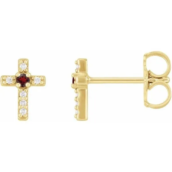Accented Cross Earrings Hart's Jewelers Grants Pass, OR