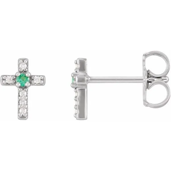 Accented Cross Earrings John E. Koller Jewelry Designs owasso, OK