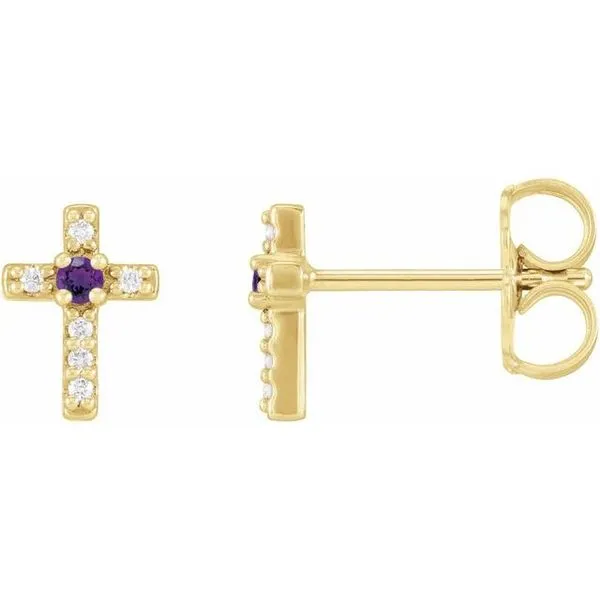 Accented Cross Earrings Hart's Jewelers Grants Pass, OR