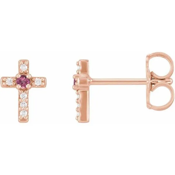 Accented Cross Earrings Hart's Jewelers Grants Pass, OR