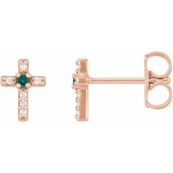 Accented Cross Earrings Hart's Jewelers Grants Pass, OR
