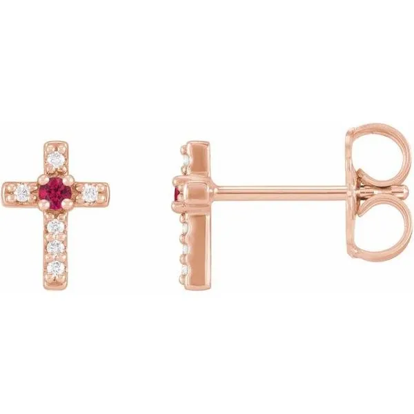 Accented Cross Earrings Hart's Jewelers Grants Pass, OR
