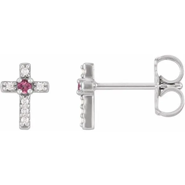 Accented Cross Earrings Hart's Jewelers Grants Pass, OR