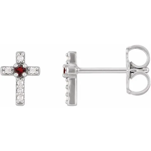 Accented Cross Earrings Hart's Jewelers Grants Pass, OR