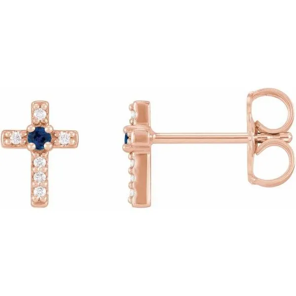 Accented Cross Earrings Hart's Jewelers Grants Pass, OR