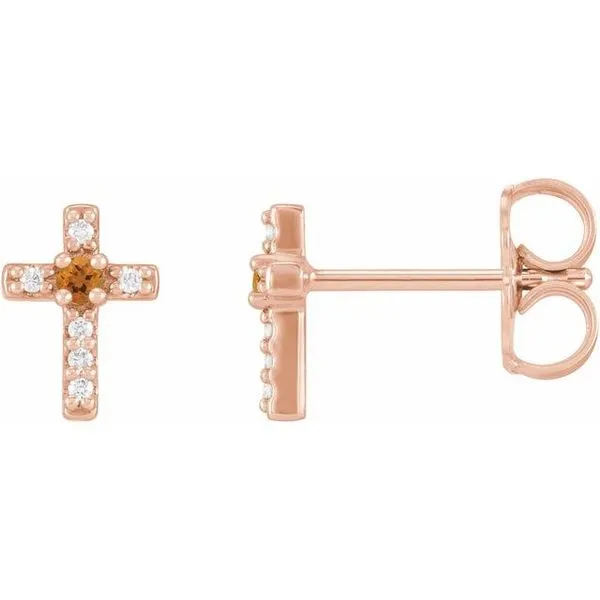 Accented Cross Earrings Hart's Jewelers Grants Pass, OR