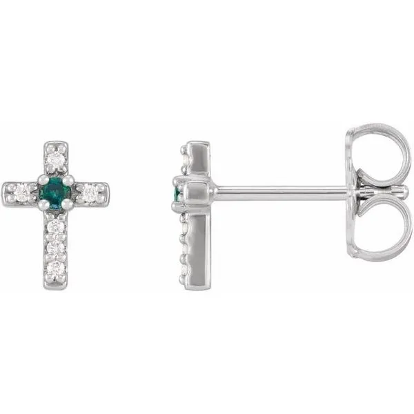 Accented Cross Earrings Hart's Jewelers Grants Pass, OR
