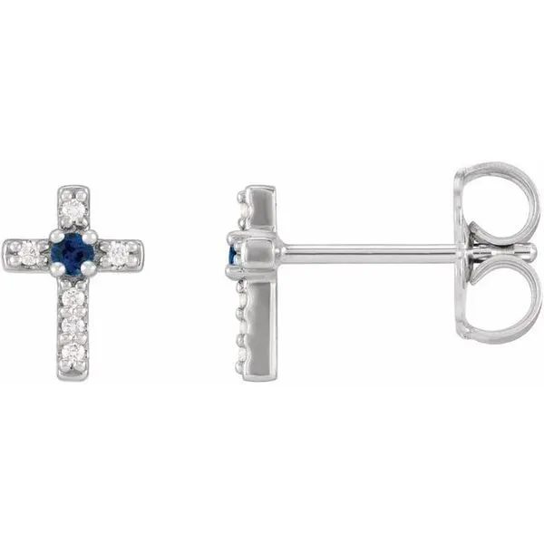 Accented Cross Earrings Hart's Jewelers Grants Pass, OR