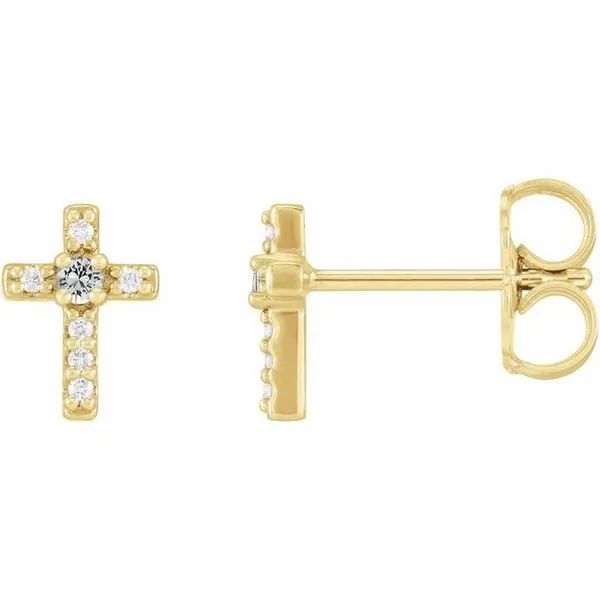 Accented Cross Earrings Hart's Jewelers Grants Pass, OR