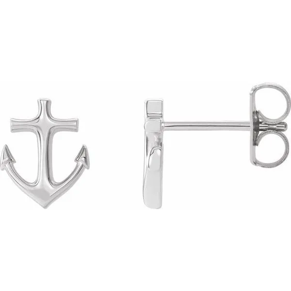 Anchor Earrings James & Williams Jewelers Berwyn, IL