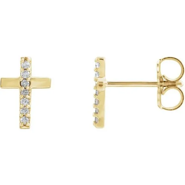 Accented Cross Earrings James & Williams Jewelers Berwyn, IL