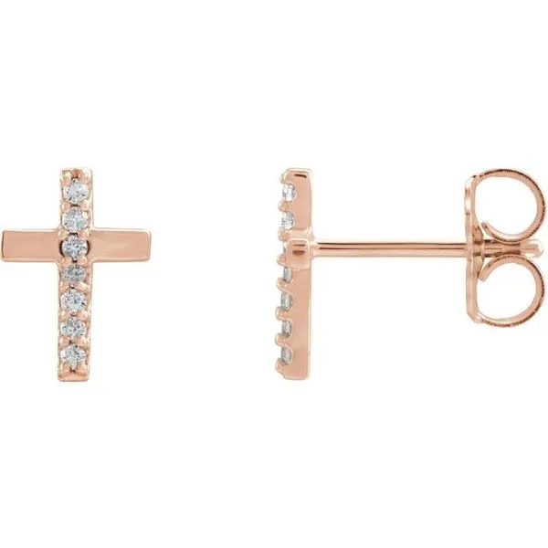 Accented Cross Earrings M. J. Thomas Jewelers, Ltd. Stratford, CT