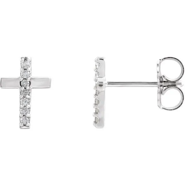 Accented Cross Earrings Boyd Jewelers Wesley Chapel, FL