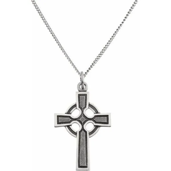 Celtic-Inspired Cross Necklace James & Williams Jewelers Berwyn, IL