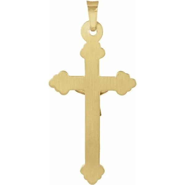 Hollow Crucifix Pendant Image 2 Hopman Jewelers Elkhart, IN
