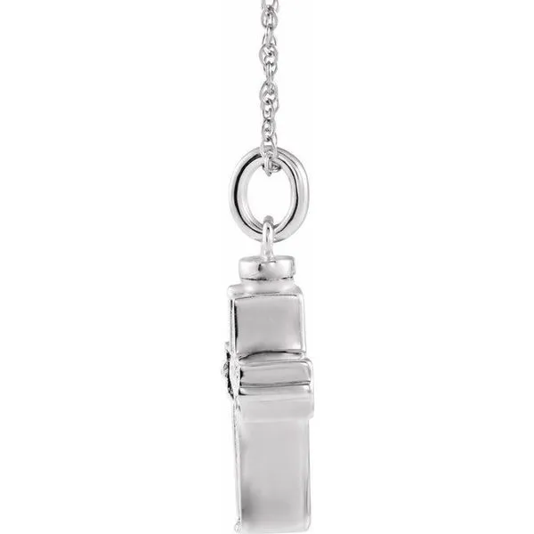 Woven Cross Ash Holder Necklace Image 2 James & Williams Jewelers Berwyn, IL