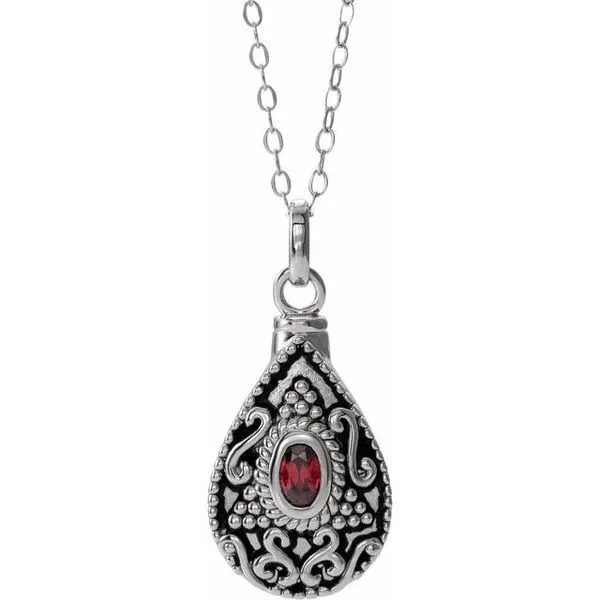 Tear Ash Holder Birthstone Necklace James & Williams Jewelers Berwyn, IL