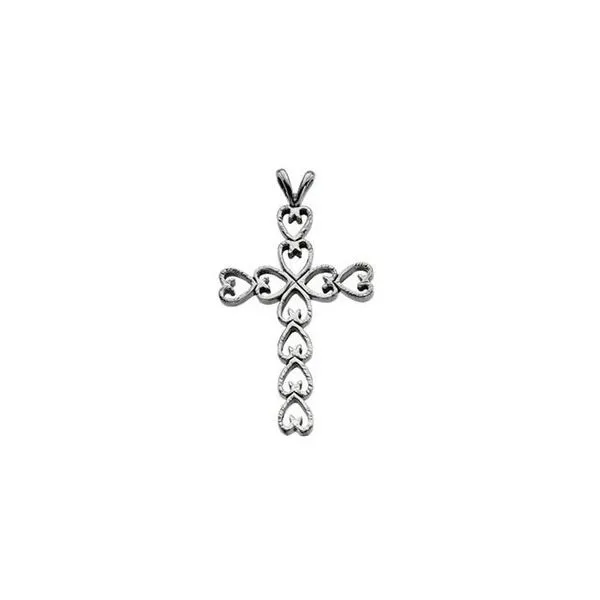 Heart Cross Pendant M. J. Thomas Jewelers, Ltd. Stratford, CT