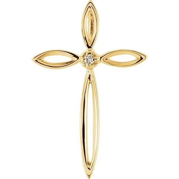 Solitaire Cross Pendant Rasmussen Jewelers Spanish Fork, UT