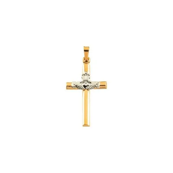 Hollow Claddagh Cross Pendant James & Williams Jewelers Berwyn, IL