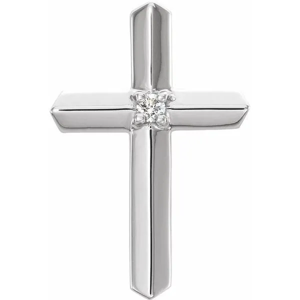 Solitaire Cross Pendant James & Williams Jewelers Berwyn, IL