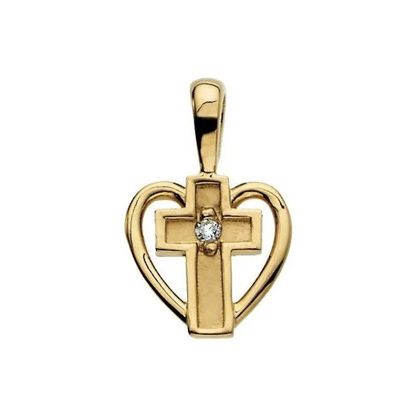 Heart & Cross Pendant Hopman Jewelers Elkhart, IN