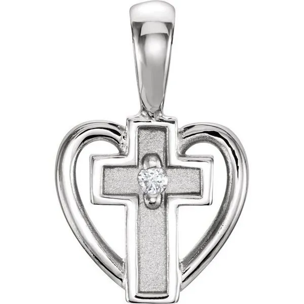 Heart & Cross Pendant James & Williams Jewelers Berwyn, IL