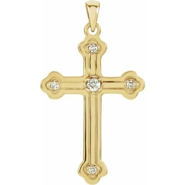 Grooved Cross Pendant James & Williams Jewelers Berwyn, IL