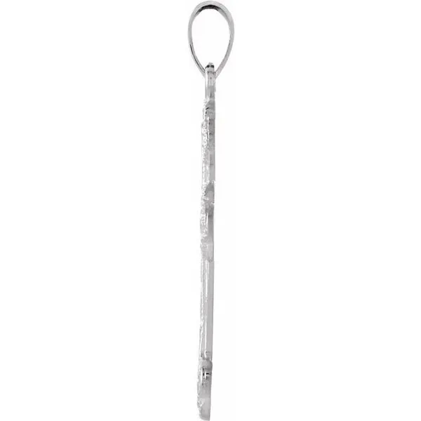 Floral-Inspired Cross Pendant Image 2 Leslie E. Sandler Fine Jewelry and Gemstones rockville , MD