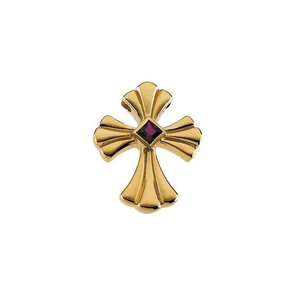 Solitaire Cross Pendant D'Errico Jewelry Scarsdale, NY