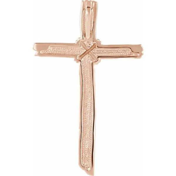 Woodgrain Cross Pendant Image 2 Arnold's Jewelry and Gifts Logansport, IN